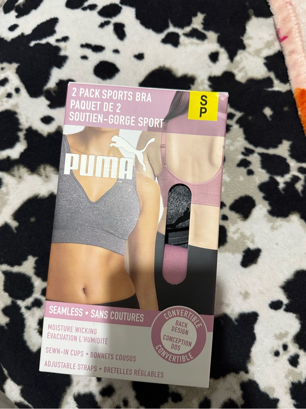 Puma White Shoe Box with Pink Logo